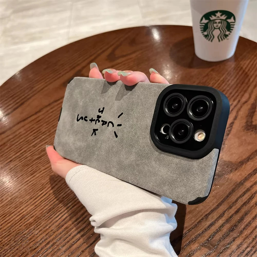 Funda Tipo Cartera Flip de Cuero para iPhone — Estilo Streetwear