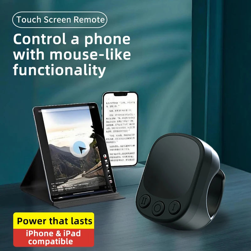 Control Ring con Touchpad – Clicker Automático para Presentaciones y Pantallas