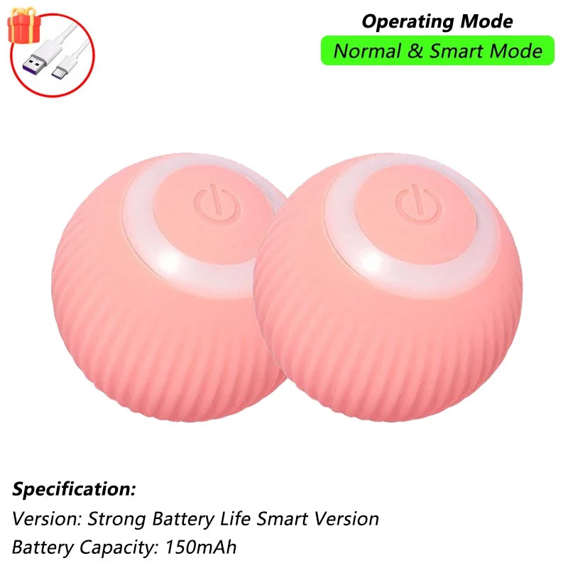 Pelota Interactiva para Gatos – Rodante Automática con Cola, Recargable, Juguete Inteligente