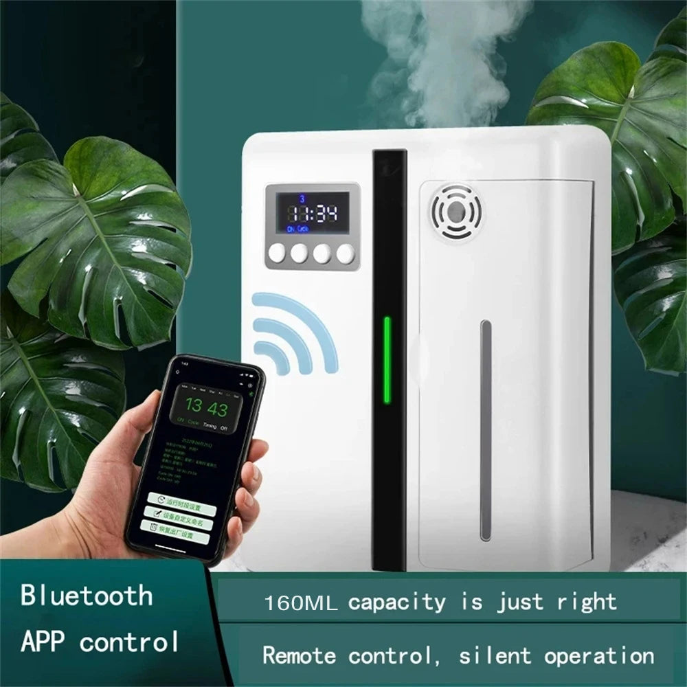 Difusor de Aroma Bluetooth 160ml – Máquina de Fragancia para Hotel, Lobby y Hogar