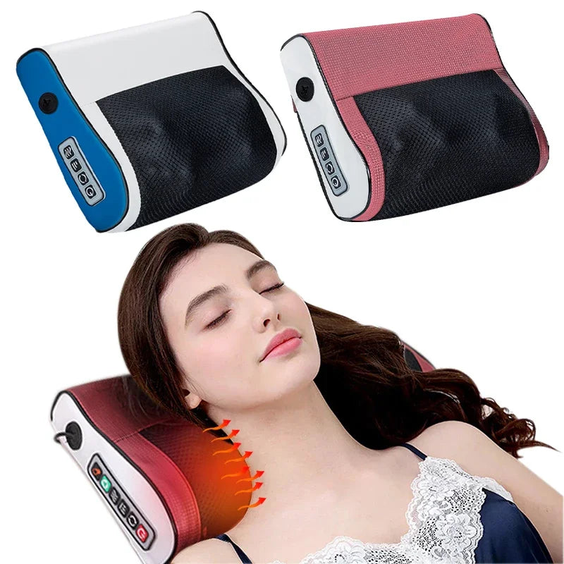 Masajeador Multifuncional de Cuello y Espalda – Amasado con Compresión de Calor Ajustable