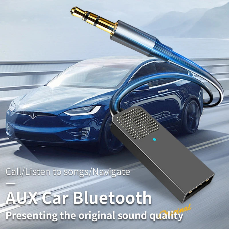 Kit Bluetooth 5.5 para Auto AUX HiFi con Micrófono y Navegación