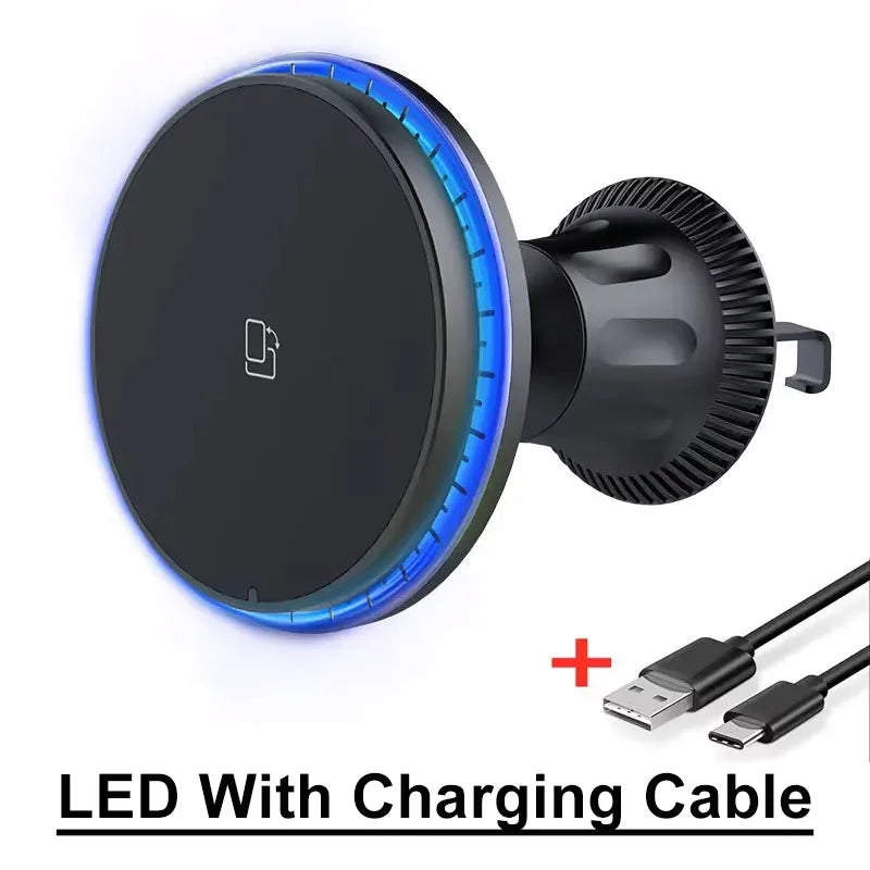 Soporte para Auto con Carga Inalámbrica RGB — MagSafe 15W