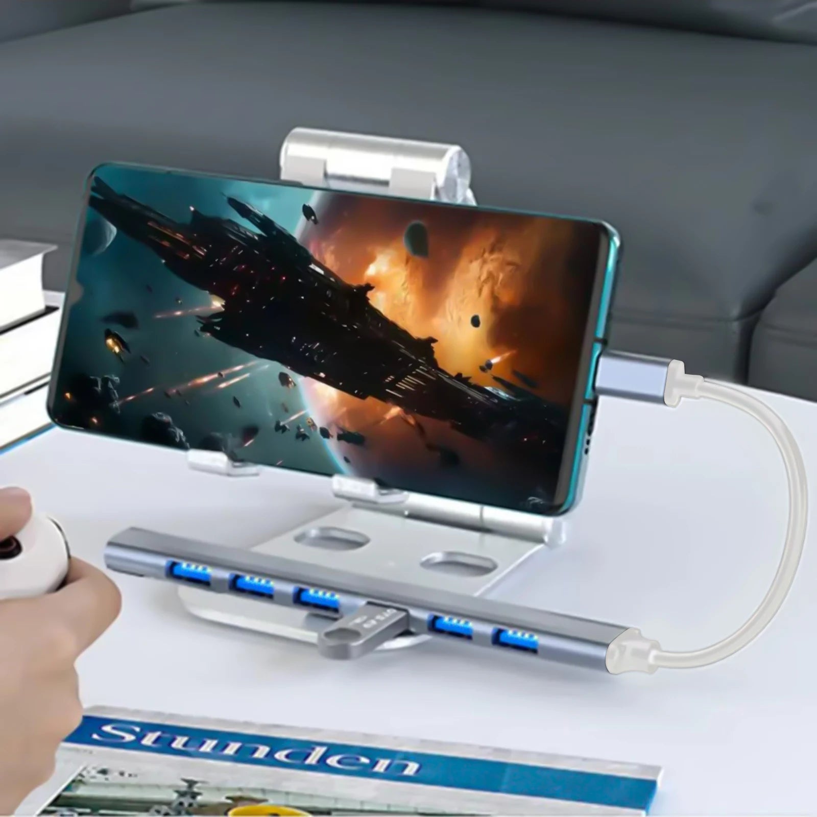 Hub USB-C 7 en 1 para MacBook y Laptop — Puertos USB 3.0 y OTG