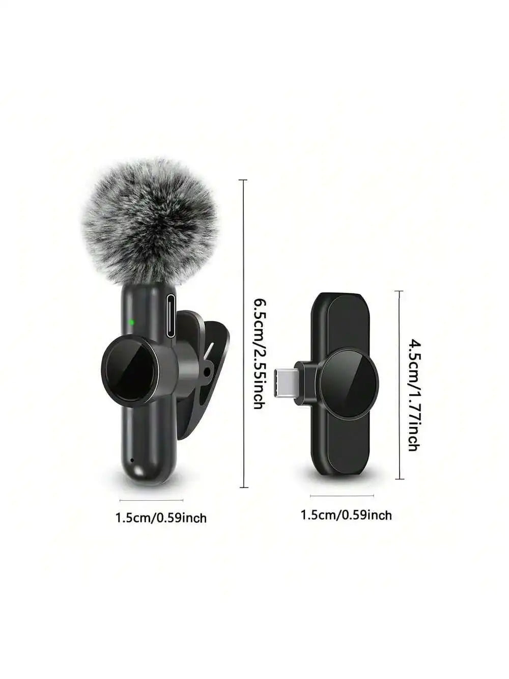 Micrófono Lavalier Inalámbrico Mini para Streaming y Grabación