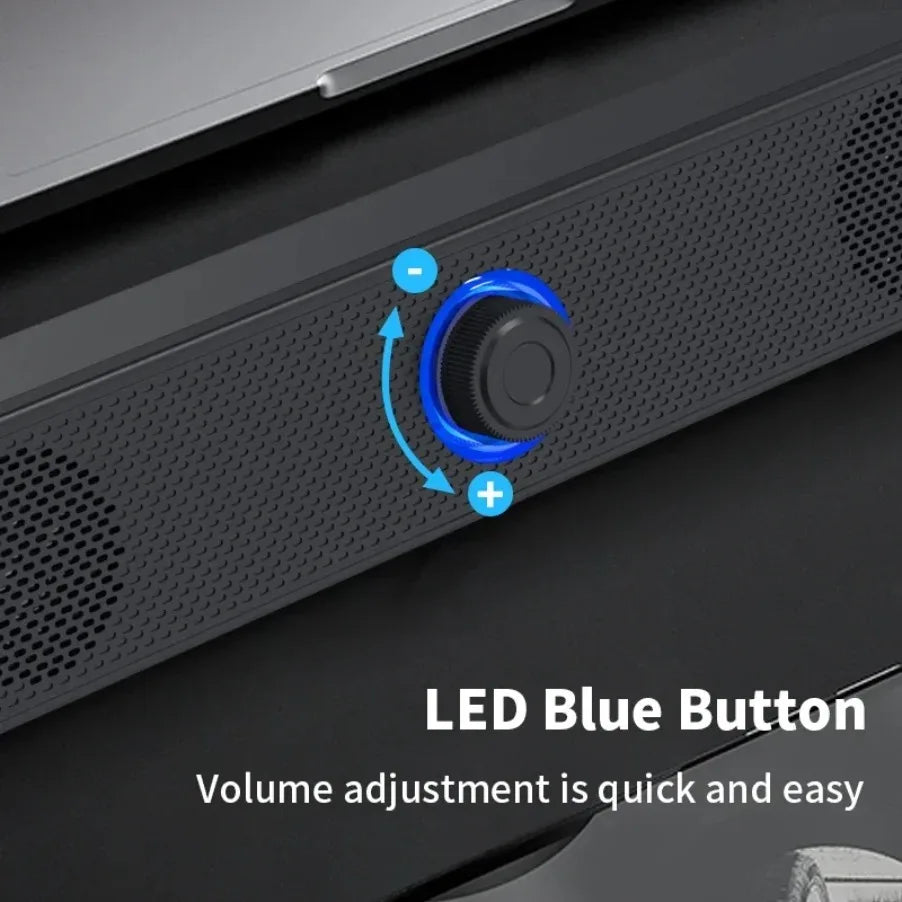 Soundbar Bluetooth y USB para TV, PC y Gaming con Sonido Envolvente