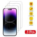 Mica de Vidrio Templado para iPhone — 3 a 5 Piezas, Todos los Modelos