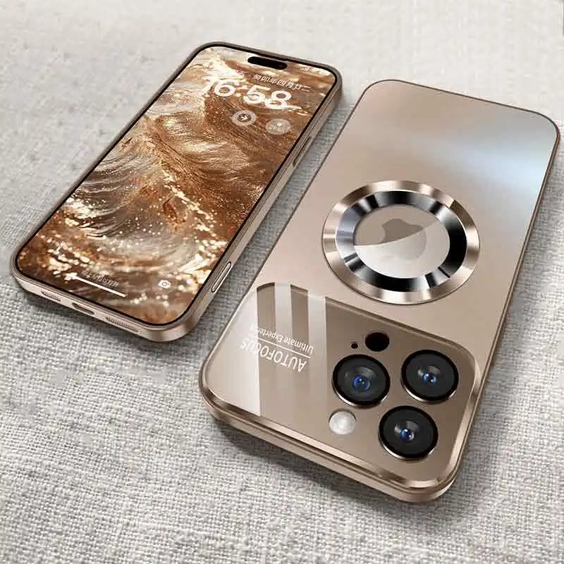 Funda MagSafe con Protección de Cámara de Vidrio para iPhone