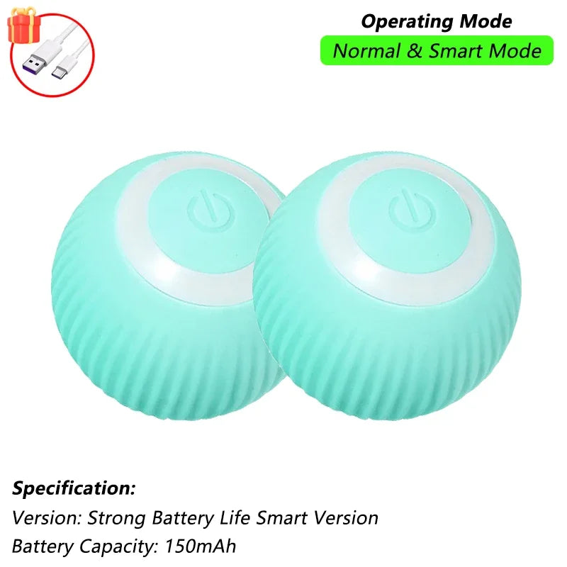 Pelota Interactiva para Gatos – Rodante Automática con Cola, Recargable, Juguete Inteligente