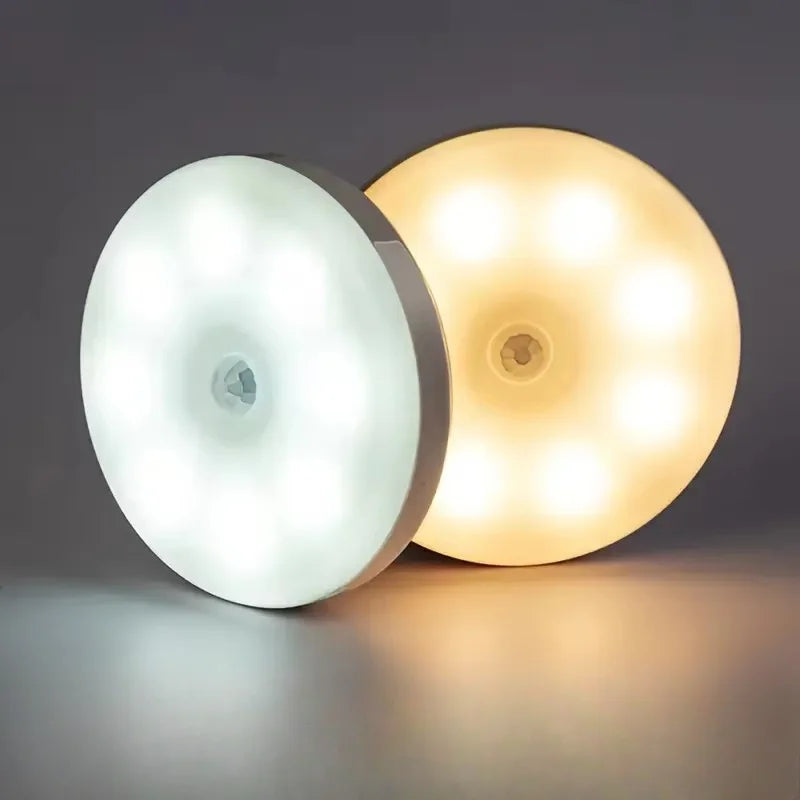 Luz Nocturna LED Inteligente – Sensor de Movimiento, Recargable USB, Magnética para Emergencias