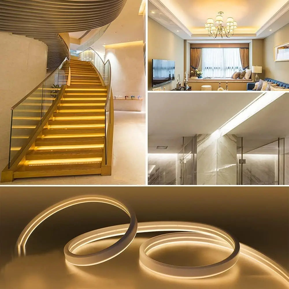 Tira LED Neón Inteligente – Sensor Táctil, Regulable, Impermeable para Decoración de Interiores