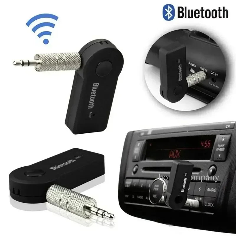 Adaptador Bluetooth 5.0 para Auto con Entrada AUX 3.5mm Manos Libres