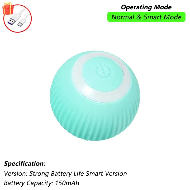 Pelota Interactiva para Gatos – Rodante Automática con Cola, Recargable, Juguete Inteligente