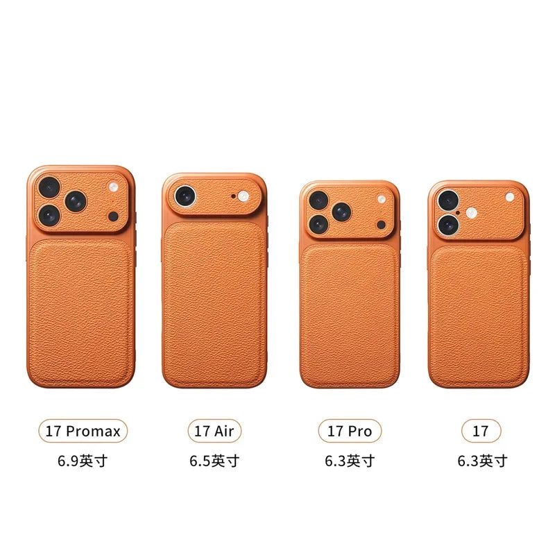 Funda Personalizada con Iniciales Doradas para iPhone — Cuero de Lujo