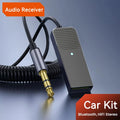 Kit Bluetooth 5.5 para Auto AUX HiFi con Micrófono y Navegación