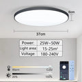 Lámpara de Techo LED Inteligente 36W/50W – Regulable con App y Control Remoto para Sala y Recamara
