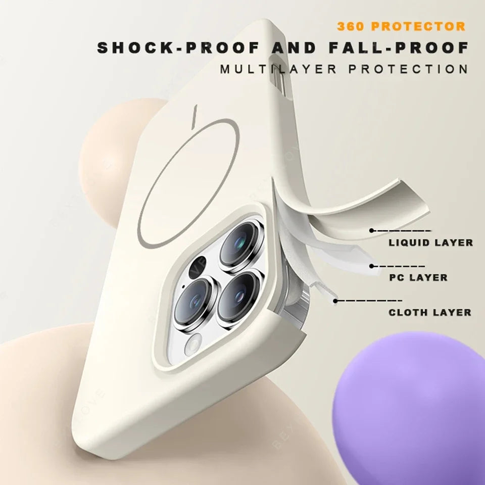 Funda Silicona MagSafe con Cordón para iPhone — Protección con Estilo