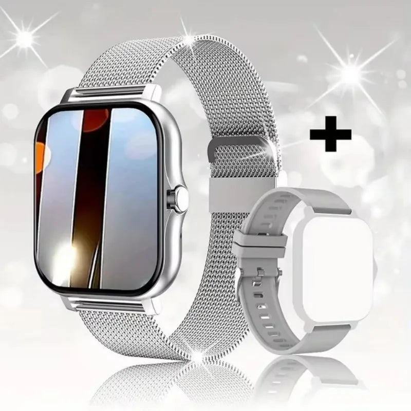 Smartwatch 1.44" – Llamadas Bluetooth, Monitor de Oxígeno y Presión Arterial para Hombre y Mujer