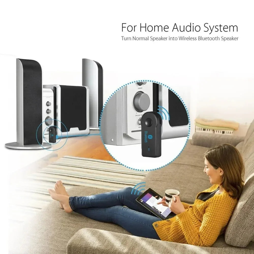Adaptador Bluetooth 5.0 para Auto con Entrada AUX 3.5mm Manos Libres
