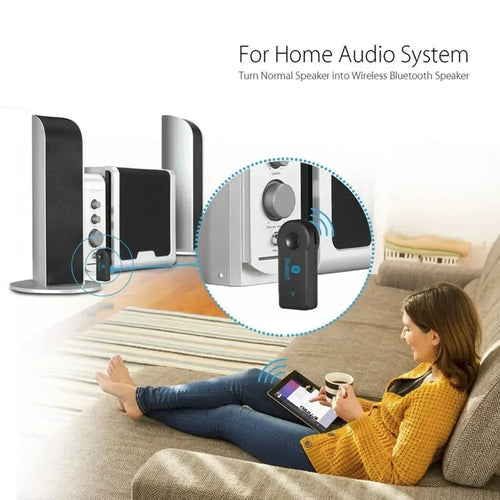 Adaptador Bluetooth 5.0 para Auto con Entrada AUX 3.5mm Manos Libres