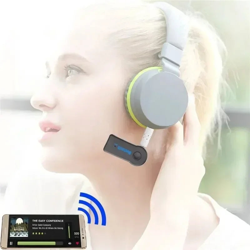 Adaptador Bluetooth 5.0 para Auto con Entrada AUX 3.5mm Manos Libres