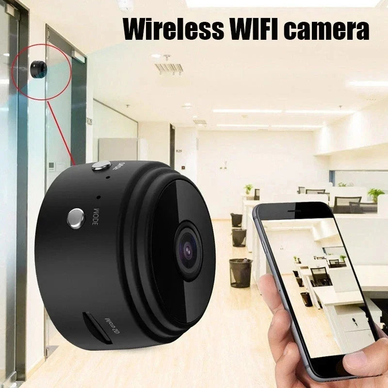Mini Cámara WiFi A9 – Vigilancia Inalámbrica para Bebés, Mascotas y Hogar Inteligente