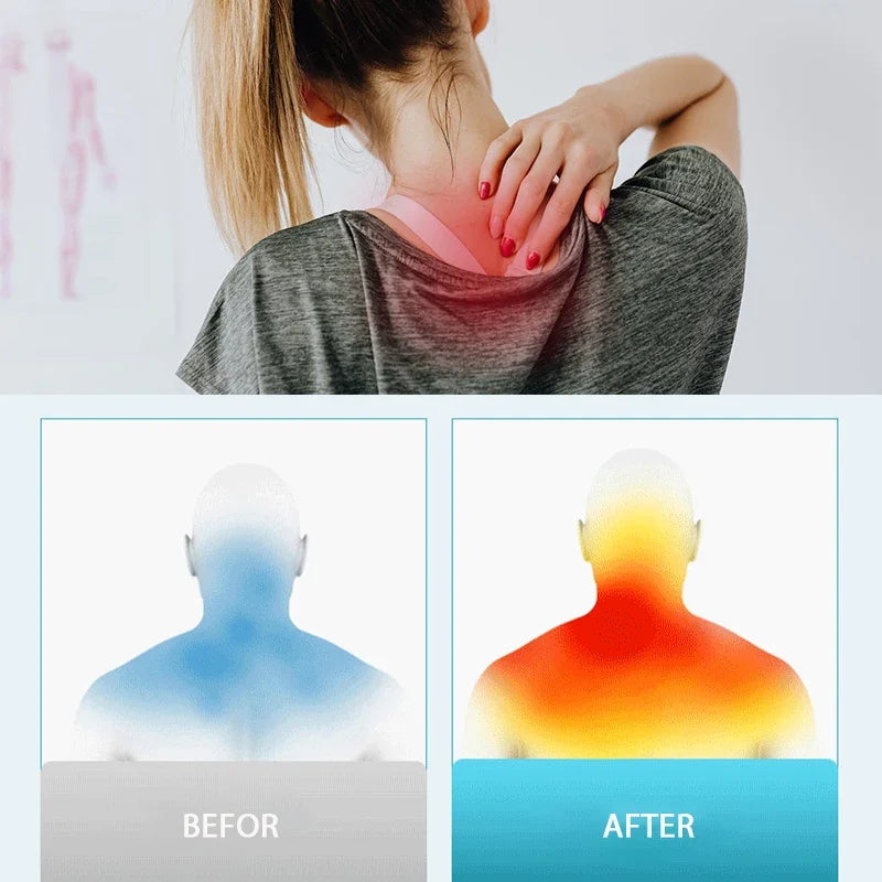 Masajeador Multifuncional de Cuello y Espalda – Amasado con Compresión de Calor Ajustable