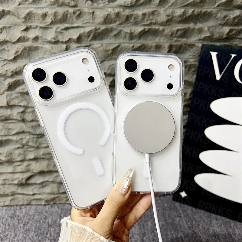 Funda Transparente MagSafe Original para iPhone — Carga Inalámbrica