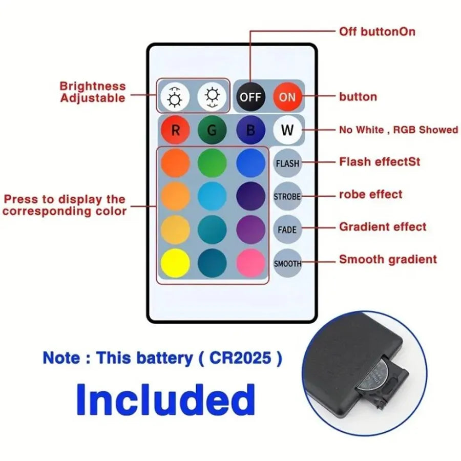 Tira LED Bluetooth RGB 5050 – Control por App, Retroiluminación para TV, Gaming y Decoración