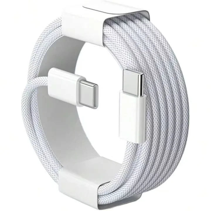 Cable USB-C Carga Rápida para iPhone 15, 16 y 17 — Nylon Trenzado Multicolor