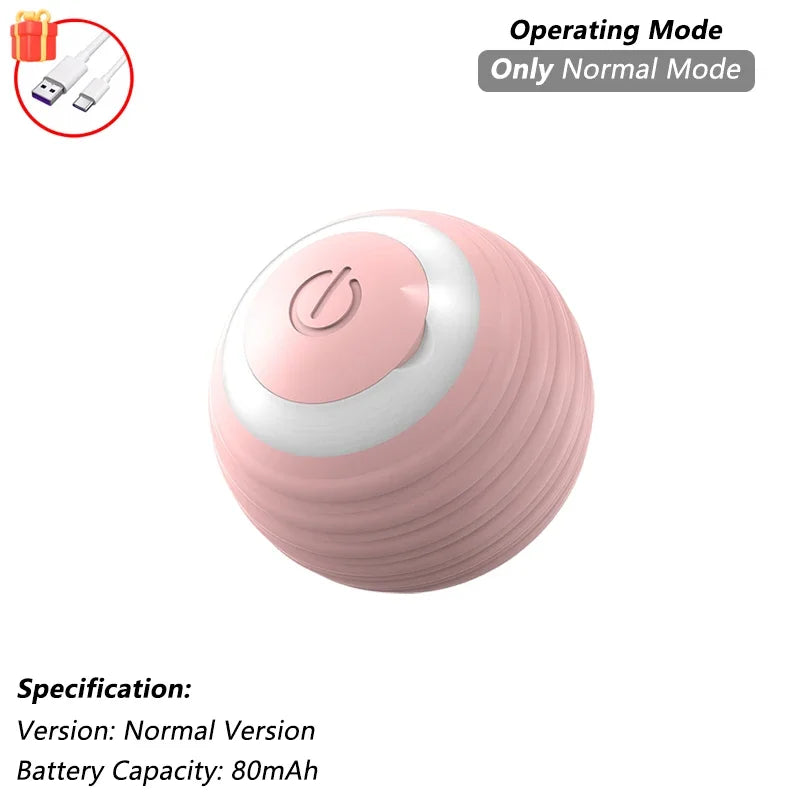Pelota Interactiva para Gatos – Rodante Automática con Cola, Recargable, Juguete Inteligente